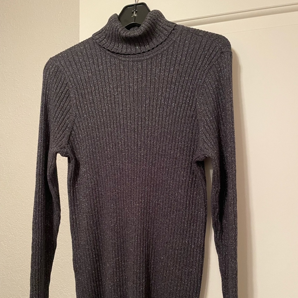 Chico’s Gray Sparkles Turtleneck